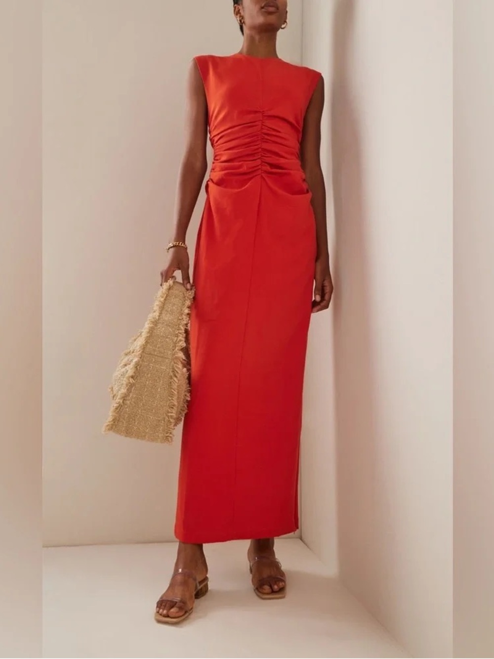 Andrea Iyamah Niro Gathered Maxi Dress